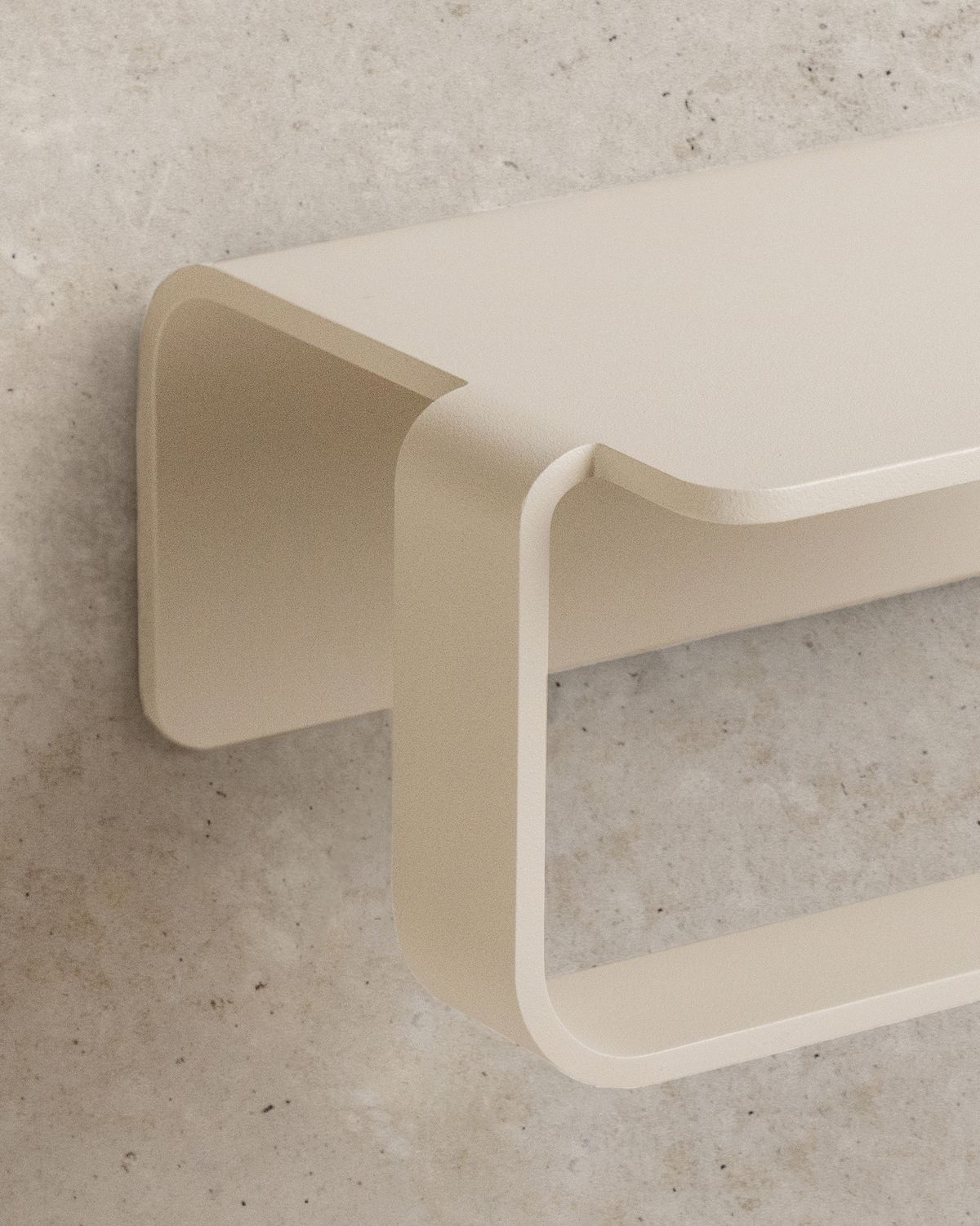 Leif Toilettenpapierhalter mit Ablage in Taupe-Sand – Bild 3