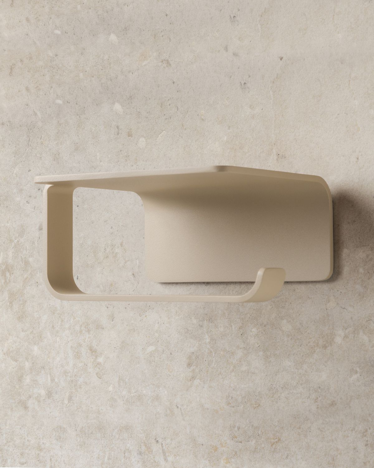 Leif Toilettenpapierhalter mit Ablage in Taupe-Sand – Bild 5