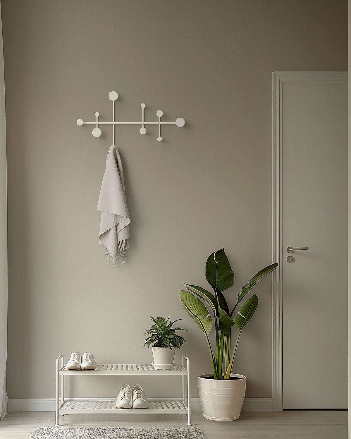 Sval Wandgarderobe in Weiß – Bild 2